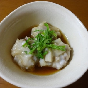 優しい味のお団子❤里芋と椎茸のあんかけ風♪♪